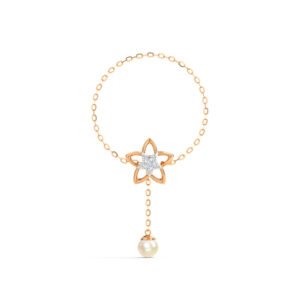 Caratglitz Designer Gold And Diamond Bracelet